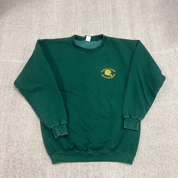 Vintage Other - Vintage Green Bay Packers Sweatshirt Mens Large Green 1990s Super Bowl NFL